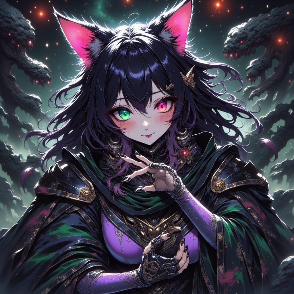 Yandere Villainess in Battle-Damaged Bio-Mecha