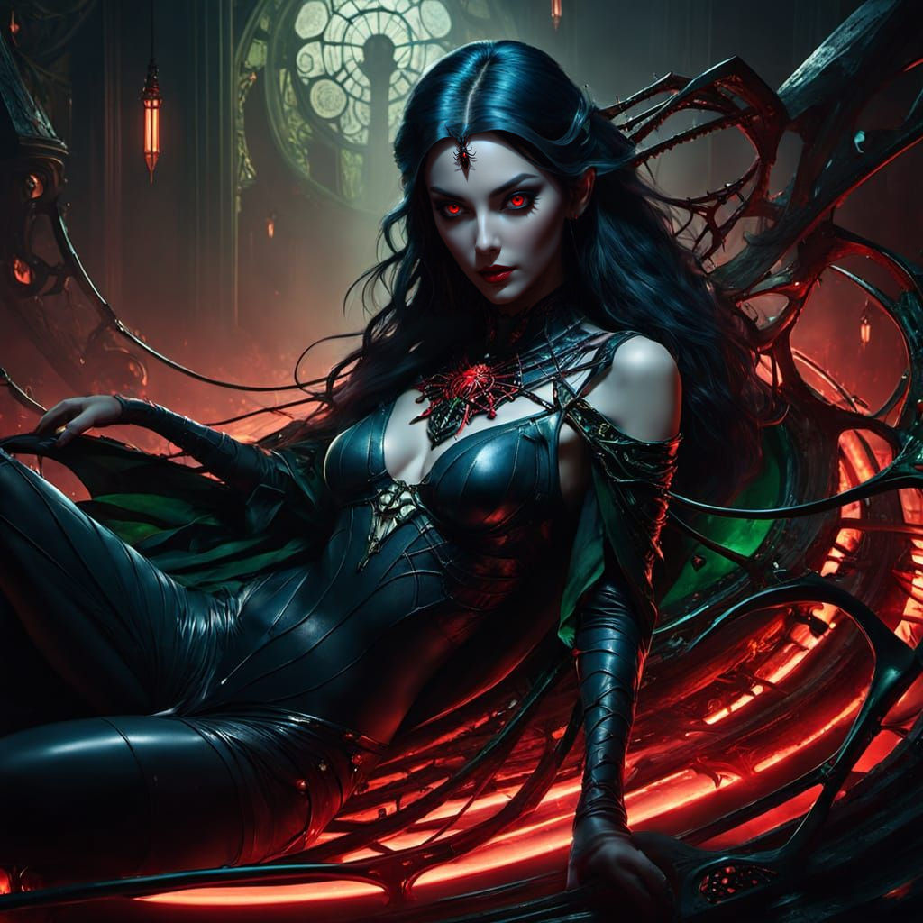 Dark Fantasy Goddess of the Shadow Realm