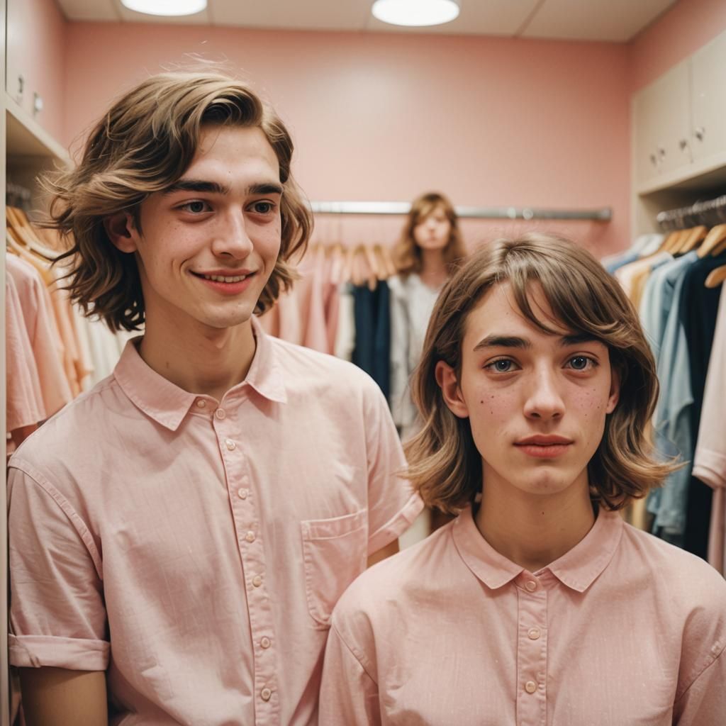 Boy Crossdressed by Girlfriend: Concept Photography