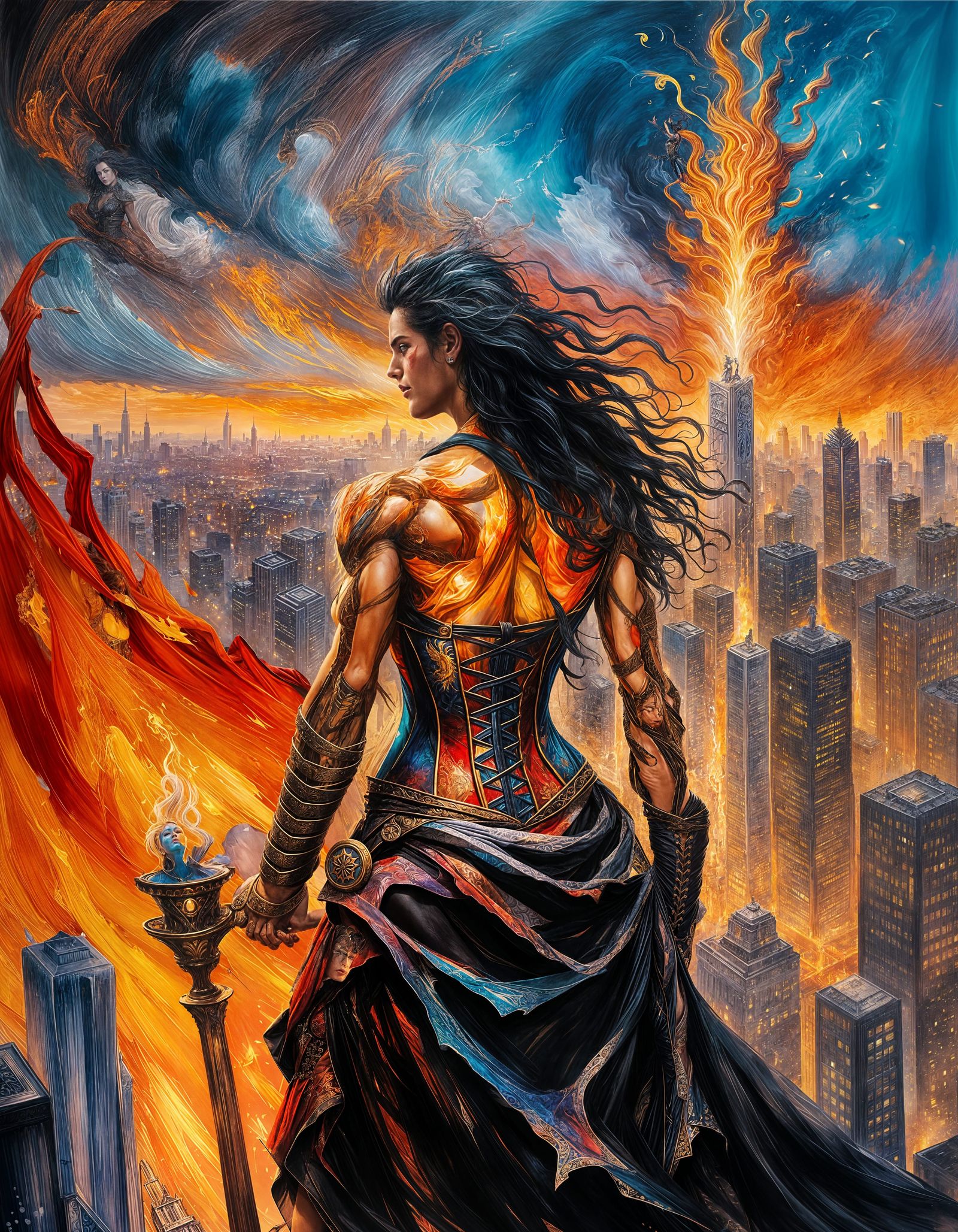 Powerful Anarchist Libertas with Eternal Flame