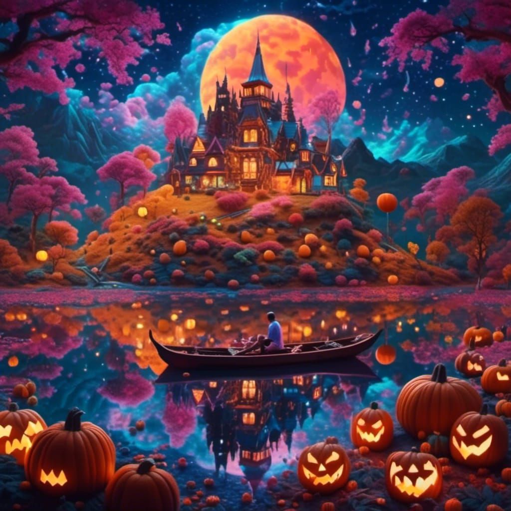 Peaceful Boat Ride on Pumpkin Lake