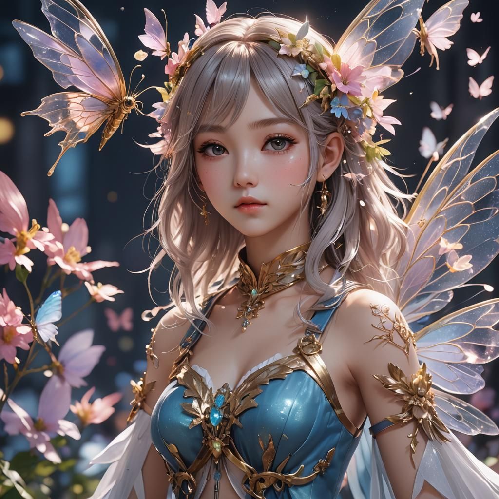 K-Pop Fairy in 3D Anime Art
