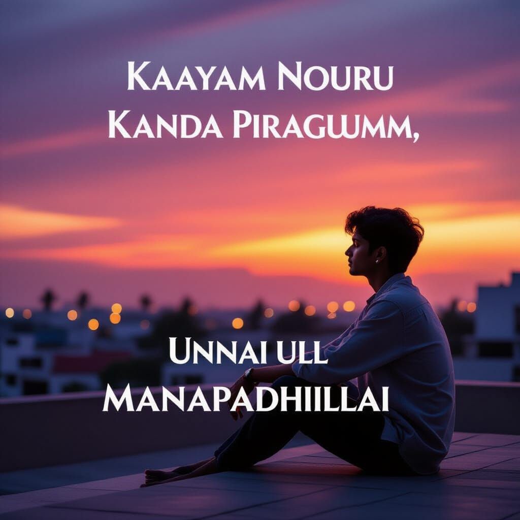 South Indian Twilight: Melancholic Rooftop Scene