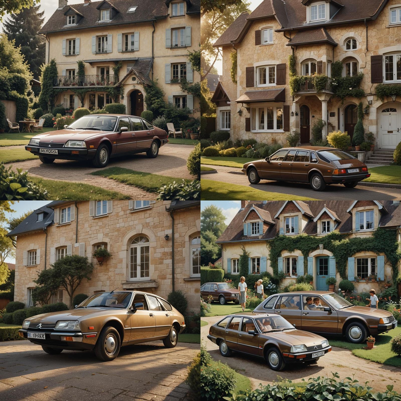 Citroën CX Pallas Parked in French Garden
