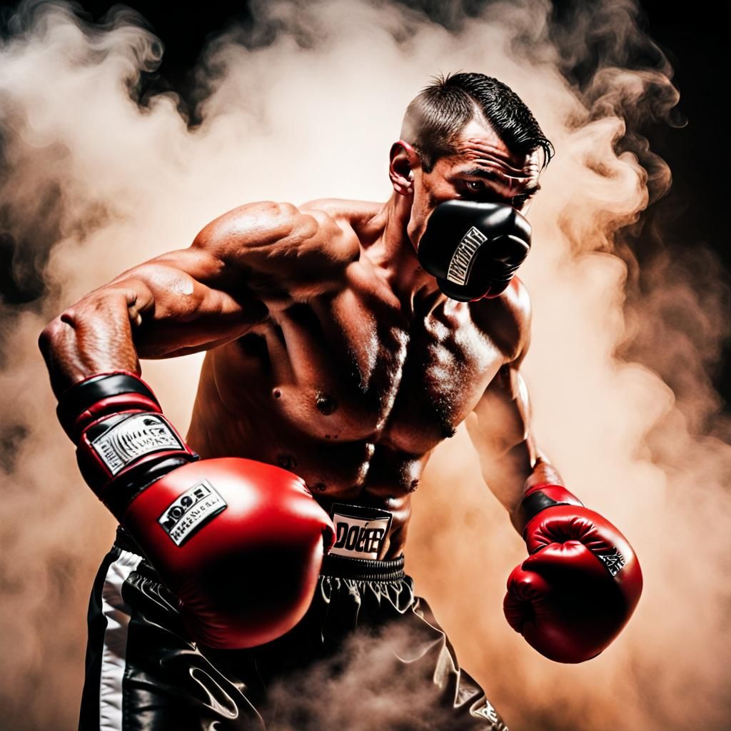 Boxer Dodging in Smokey Ring