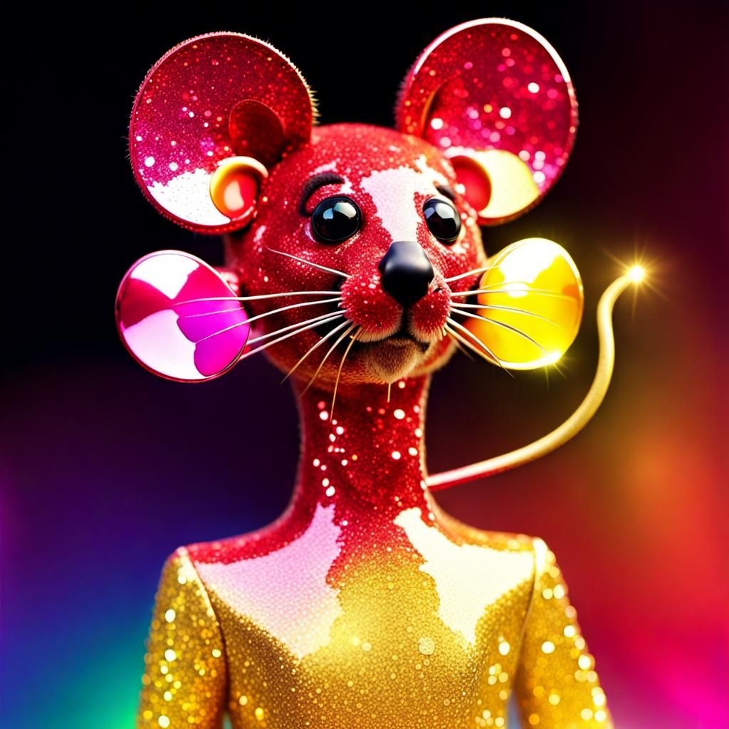 Weird AI disco mouse