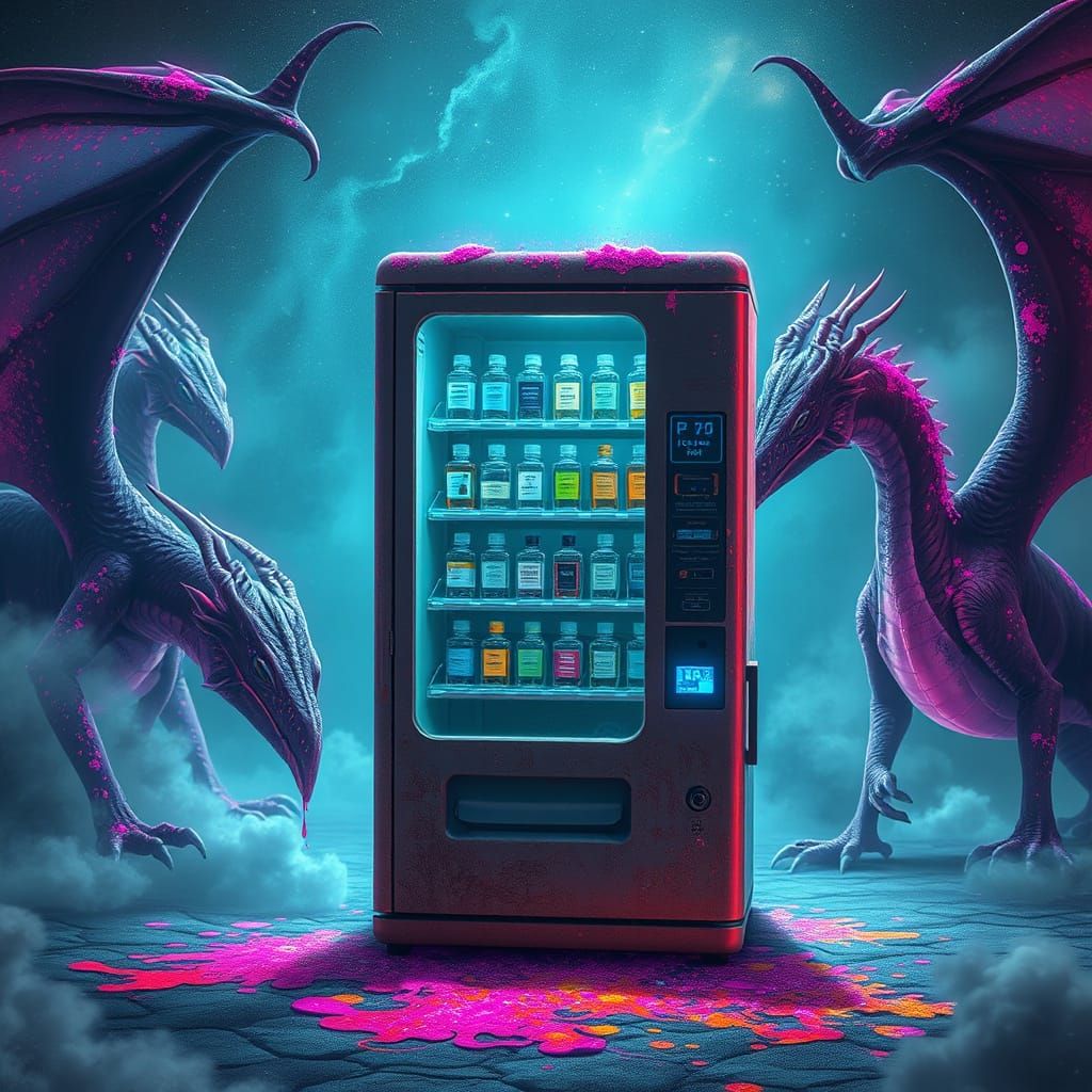 Dragons, Slime, and Perfume Vending Machine