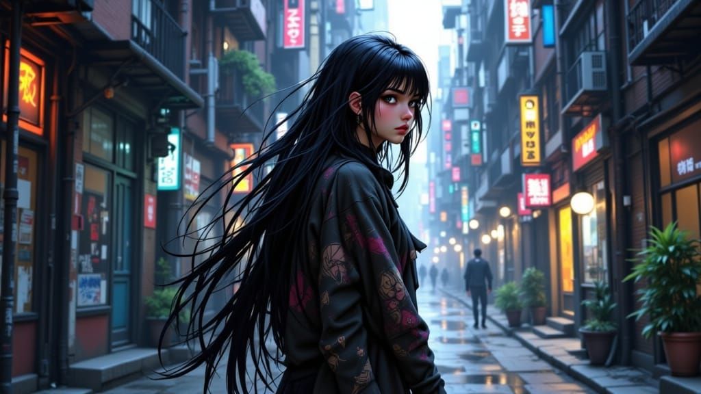 Hyperdetailed City Portrait in Concept Art Style