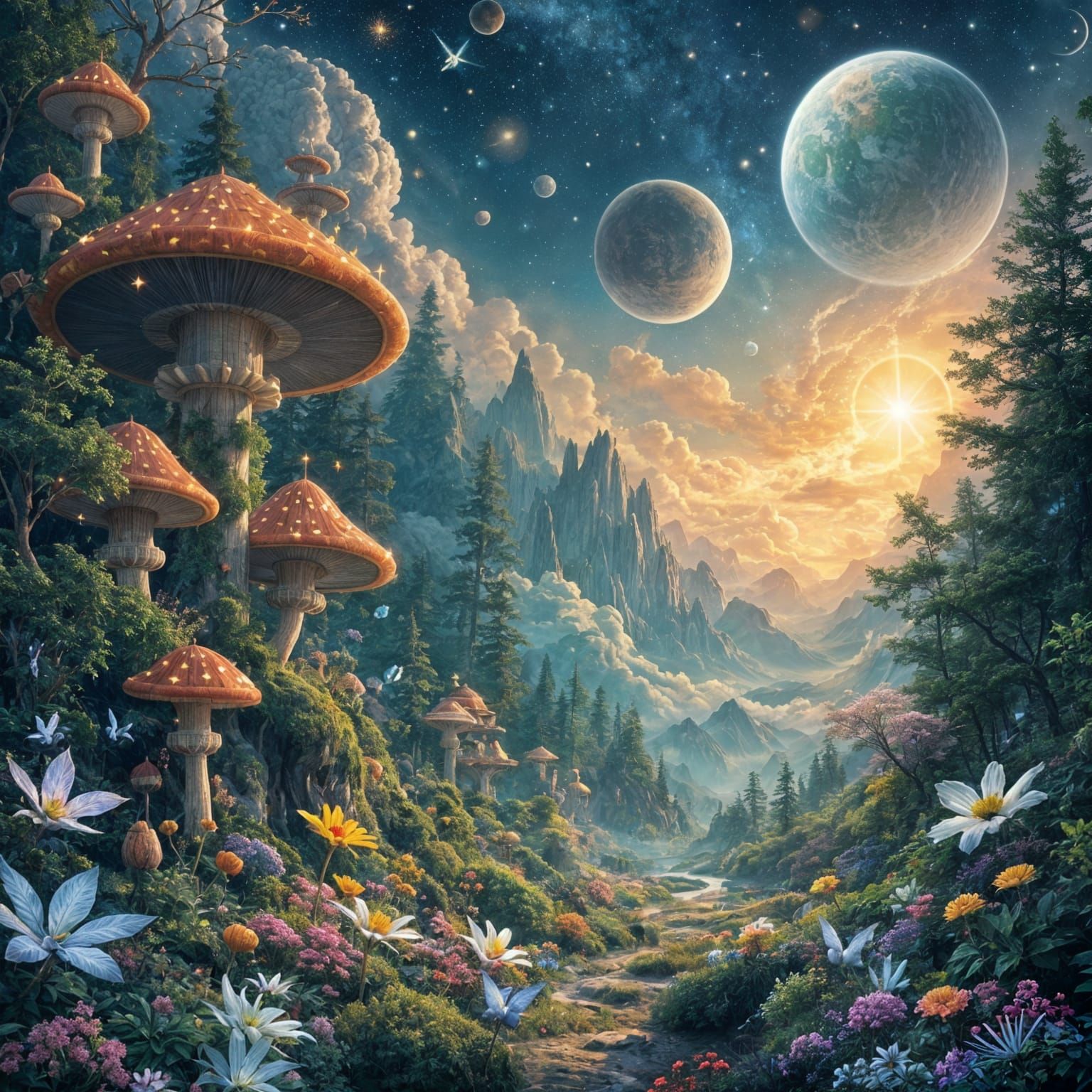 Exotic Wildlife Thrives on Distant Fantasy World