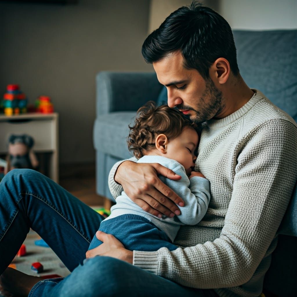 Father and Child: A Moment of Peace