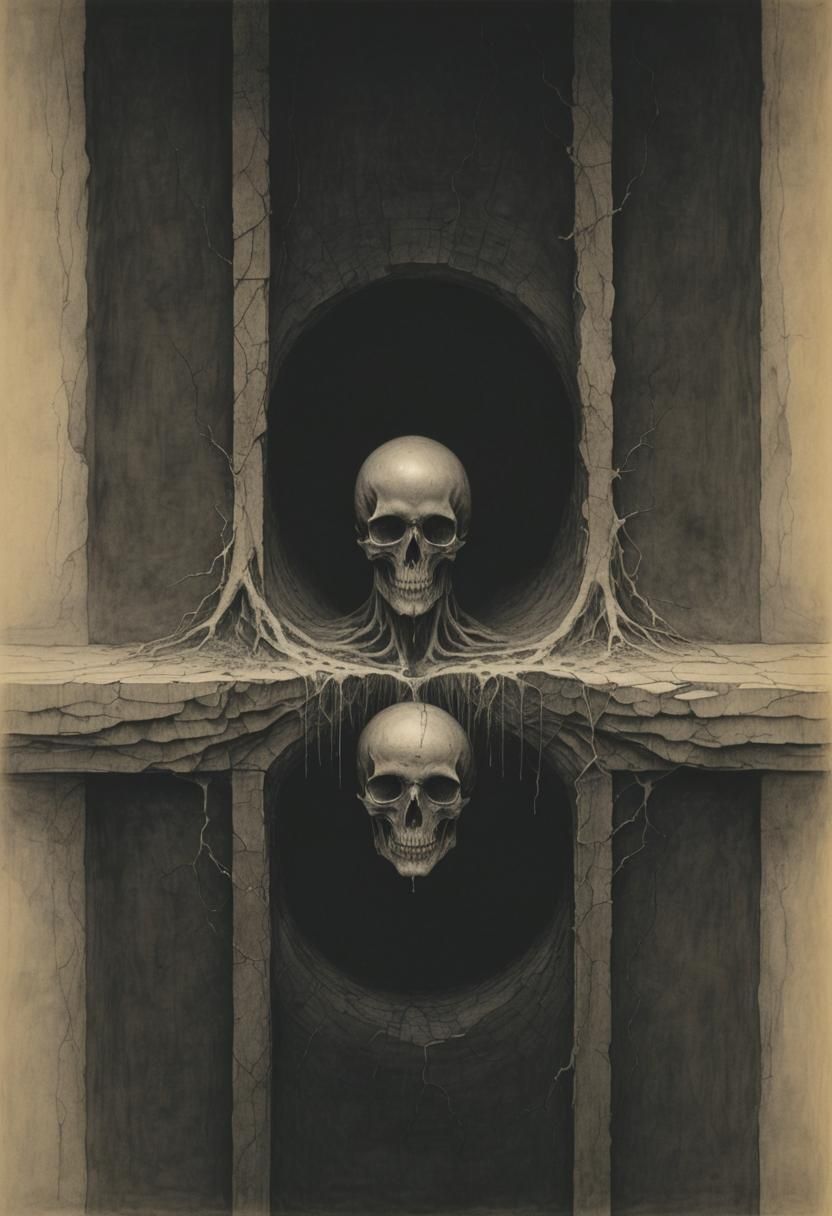 Eldritch Decay: Inspired by Beksiński and Doré