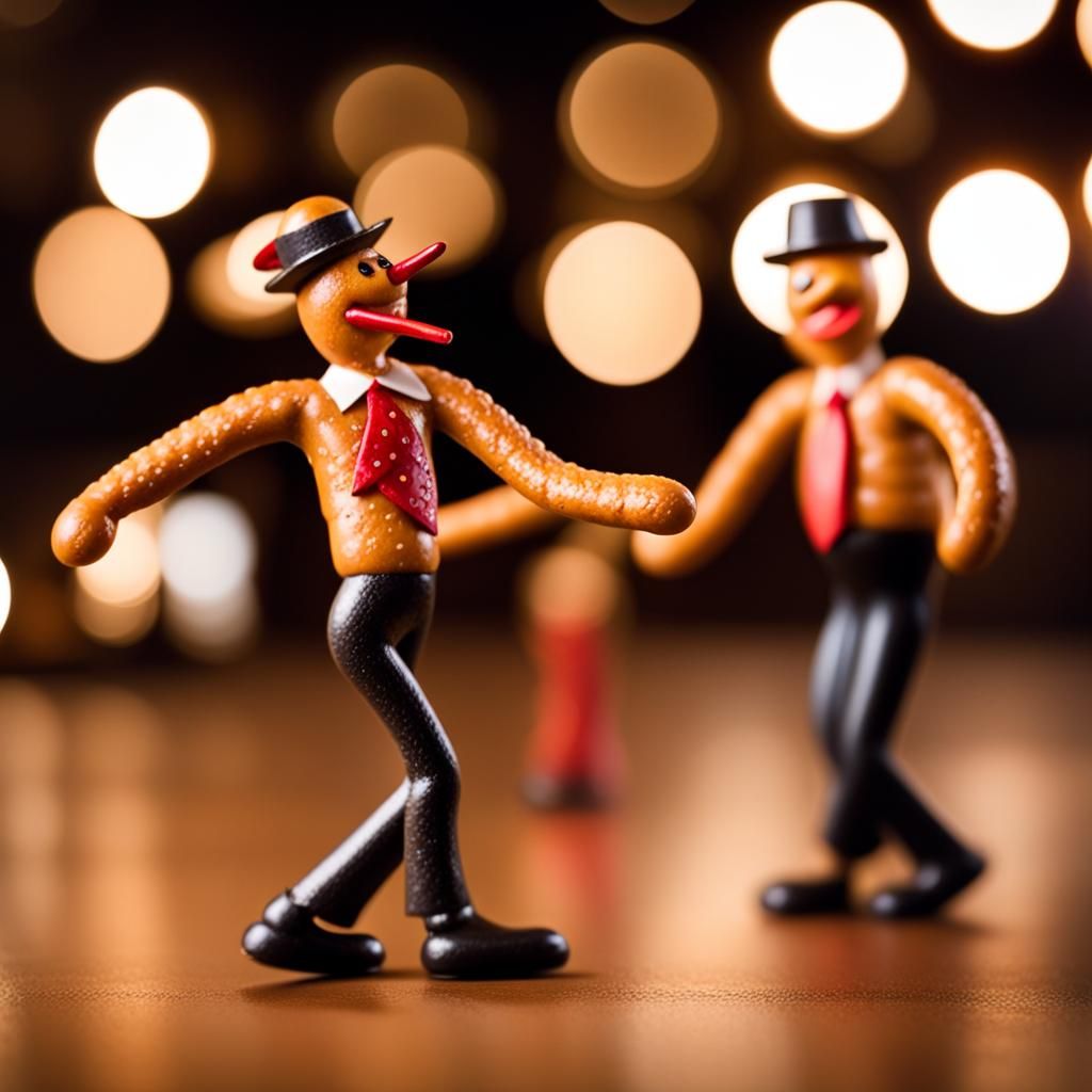 Pretzel People Dancing the Jive: Photography