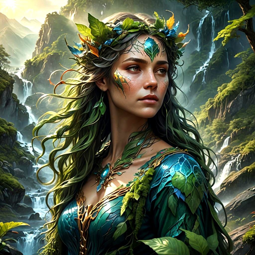 Mother Earth in Bloom: 5D and 2D Fusion