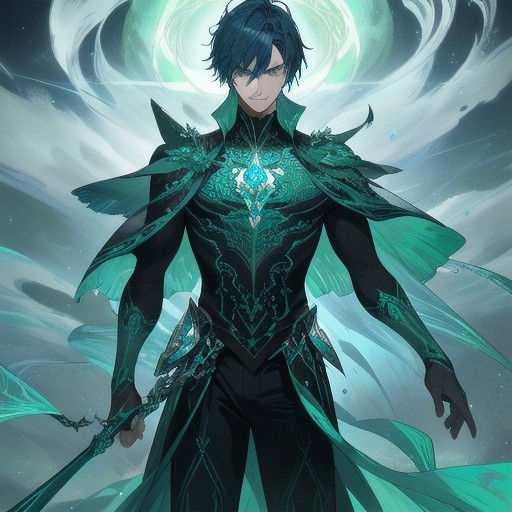 Cinematic Fantasy Portrait of a Dreamy Dreamer in Emerald an...