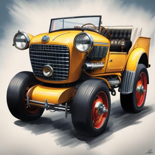 Cheerful Automobile: An AI Interpretation