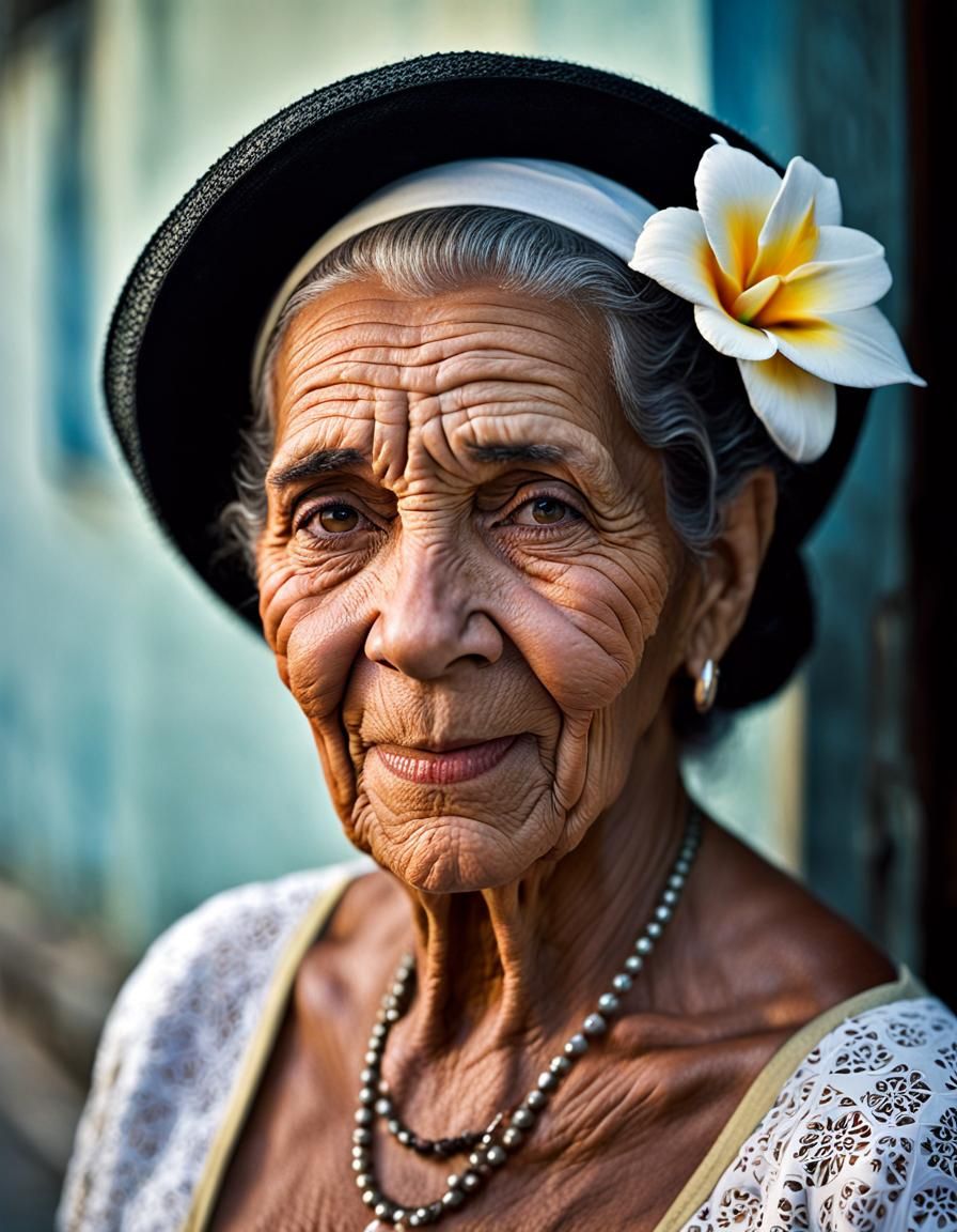 la bonita abuela de Cuba