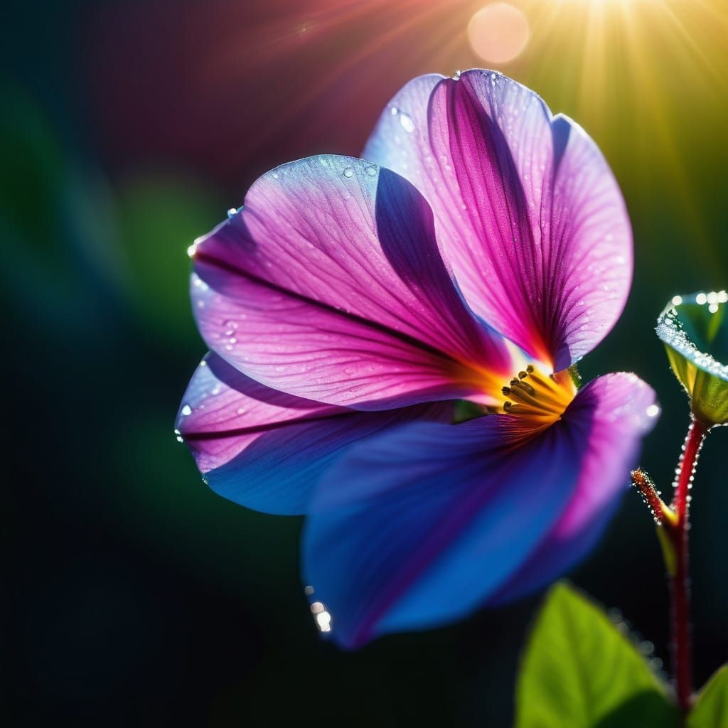 Glowing Floral Macro in Ethereal Light