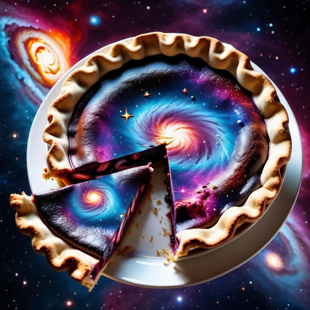 Cosmic Space Pie: 3D Concept Art