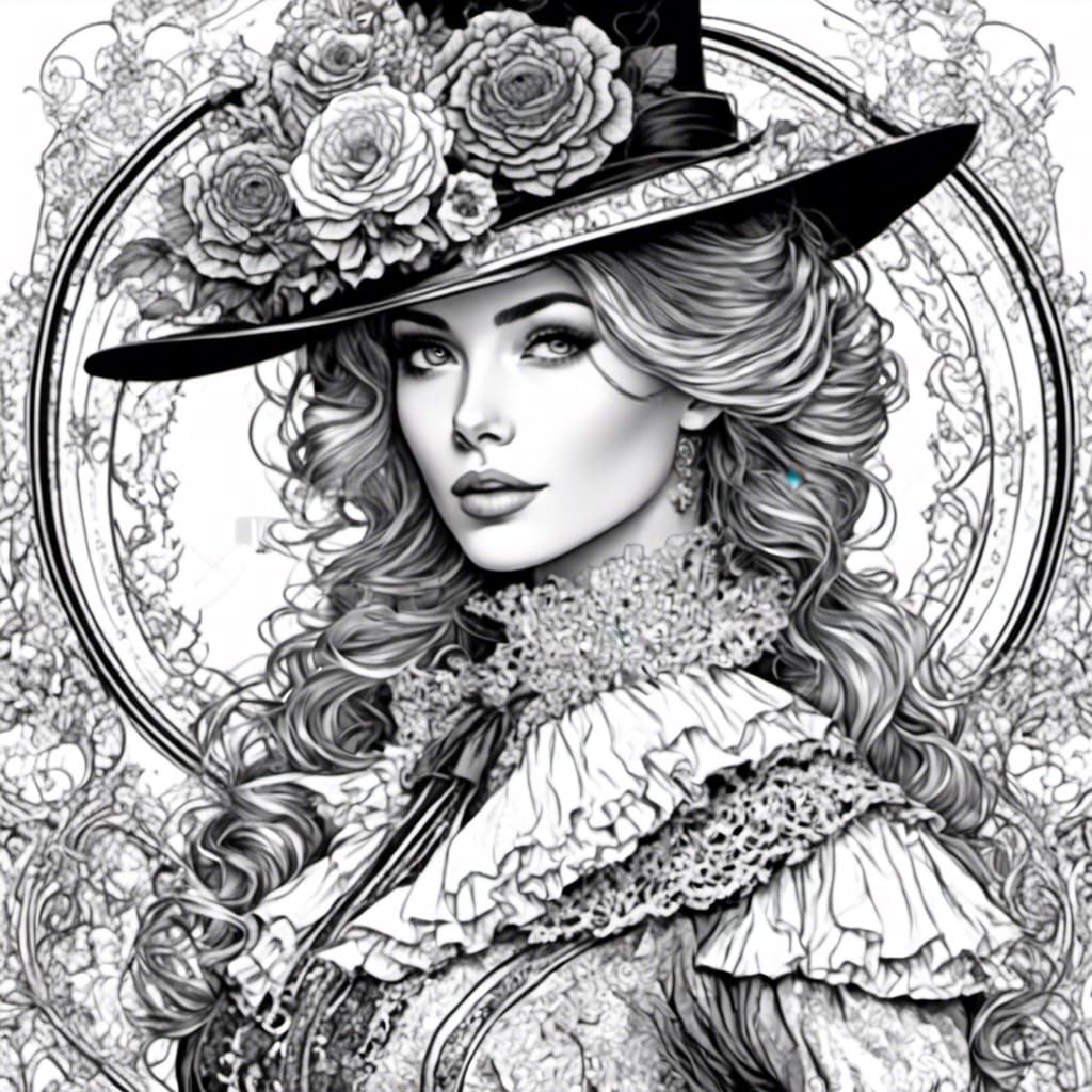 Intricate Victorian Steampunk Santa in Graphic Design