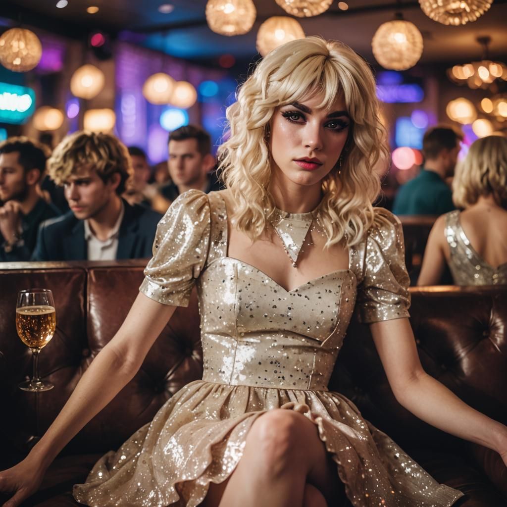 Sultry Crossdresser in Bohemian Elegance