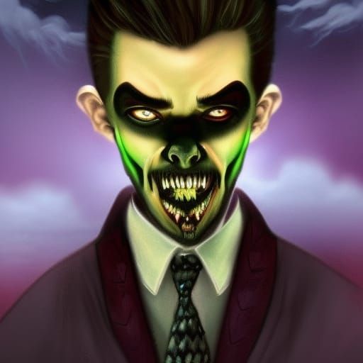 Jacksepticeye as Dracula in Ethereal Fantasy Style