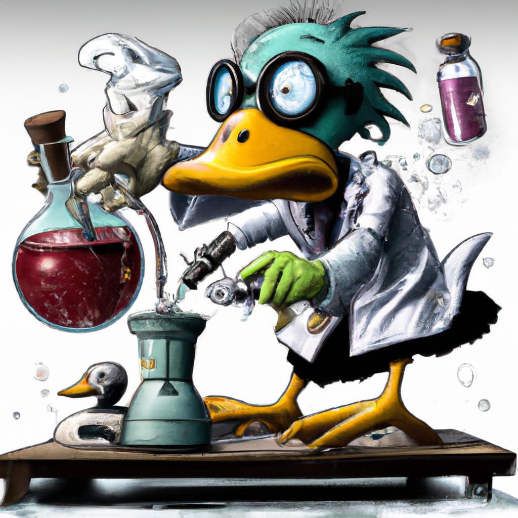 Maxwell the Mad Scientist Duck