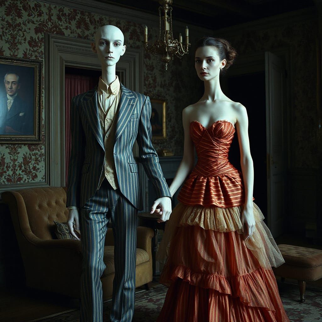 Stripped Royalty in Eccentric Victorian Setting