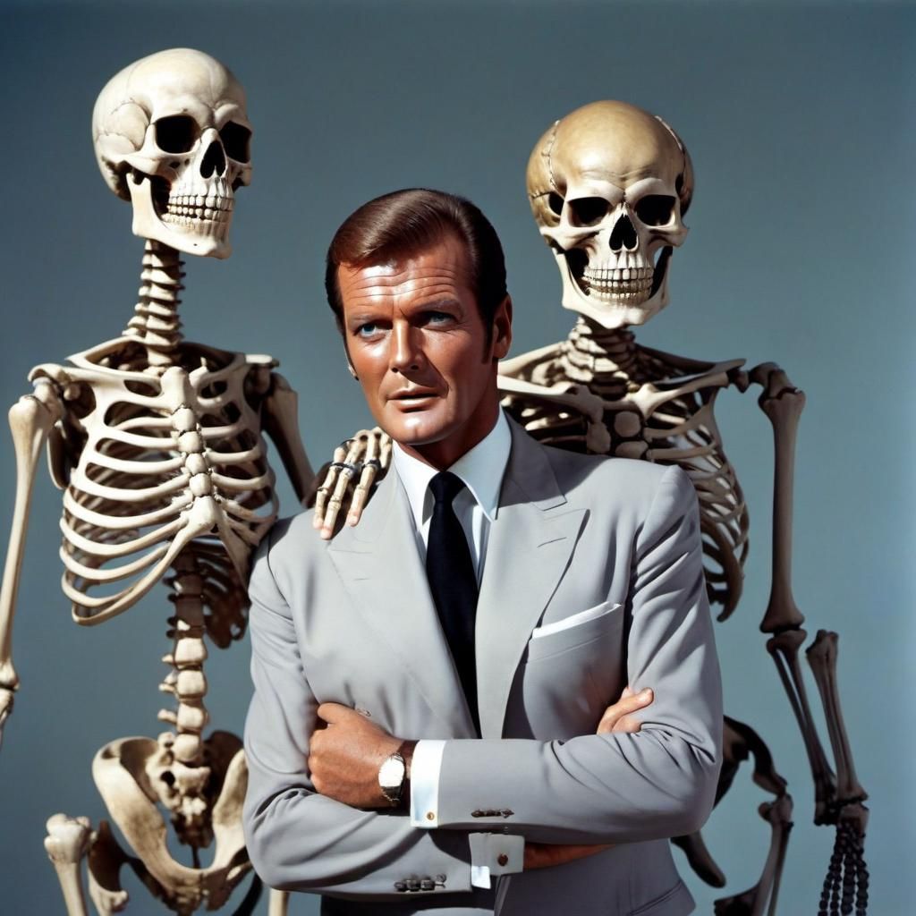 James Bond with Skeleton