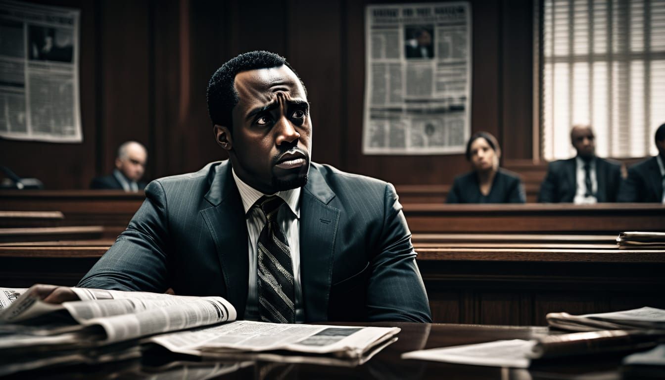 Diddy Contemplates Courtroom Drama in Moody, Cinematic Colla...
