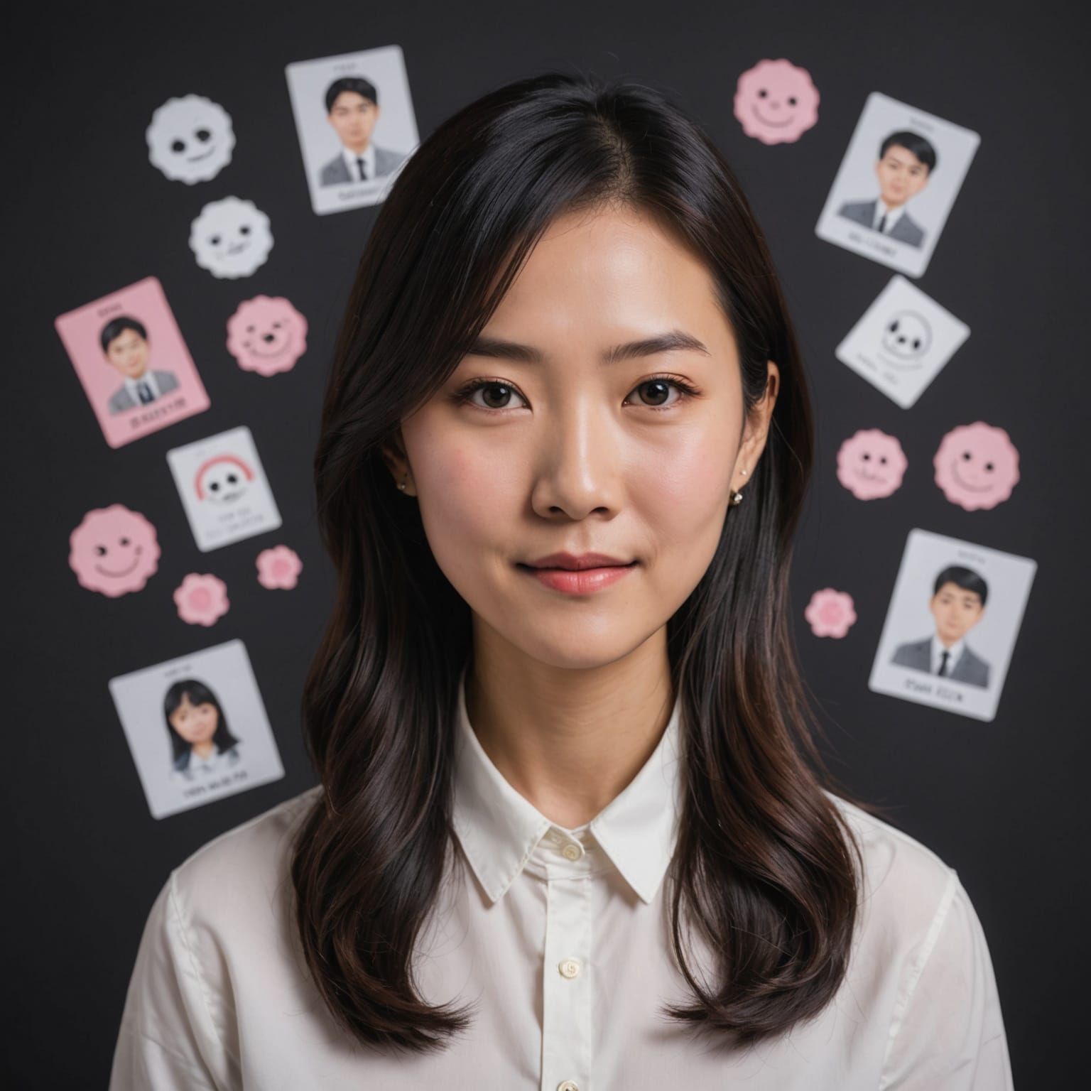 Surreal Portrait of a Mysterious Asian Woman as Life Coach