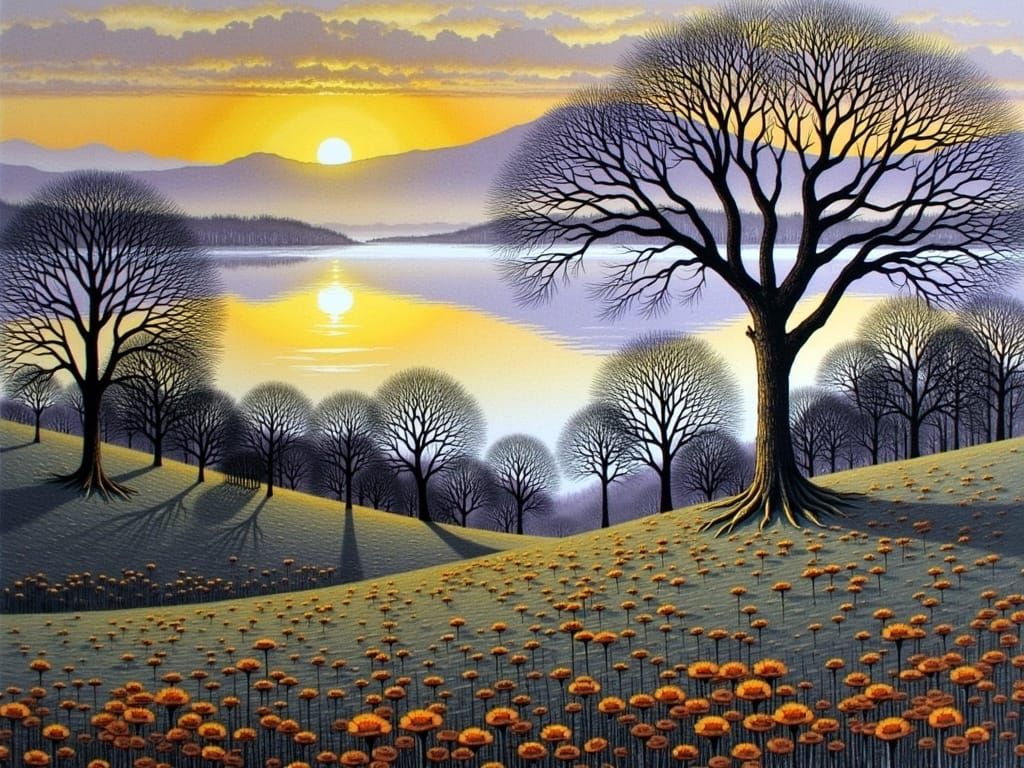 Autumn Morning Fantasy in Intricate Details