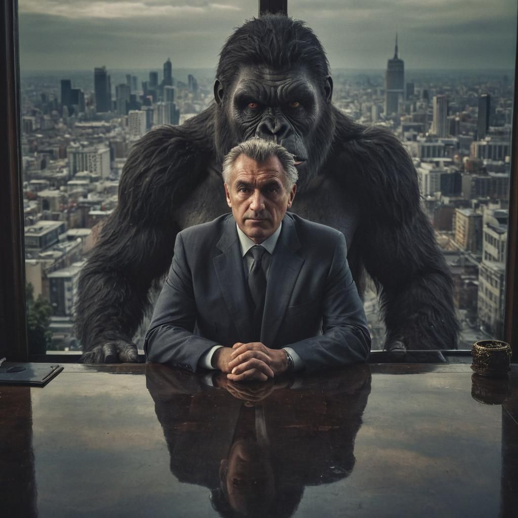 King Kong Prank: Office View Surprise