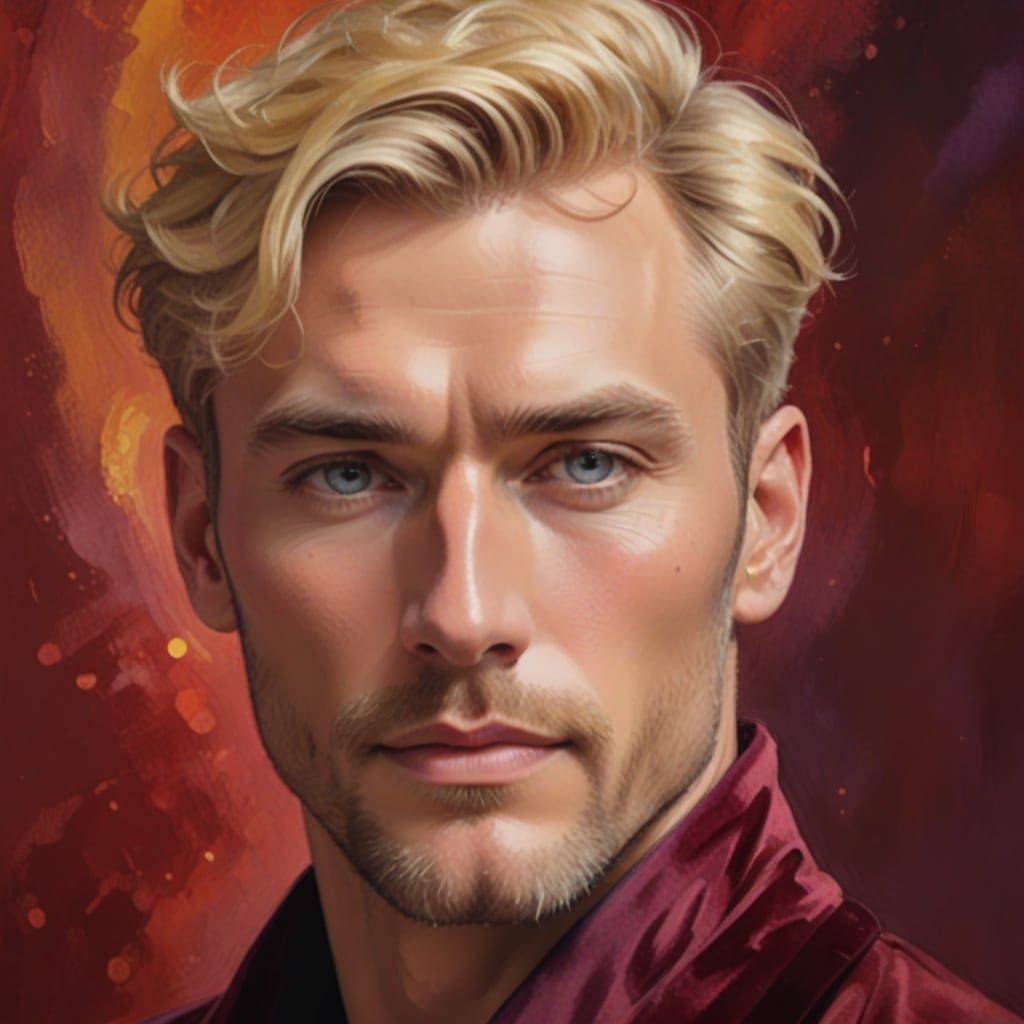 Divine Red Velvet Hero in Golden Heaven