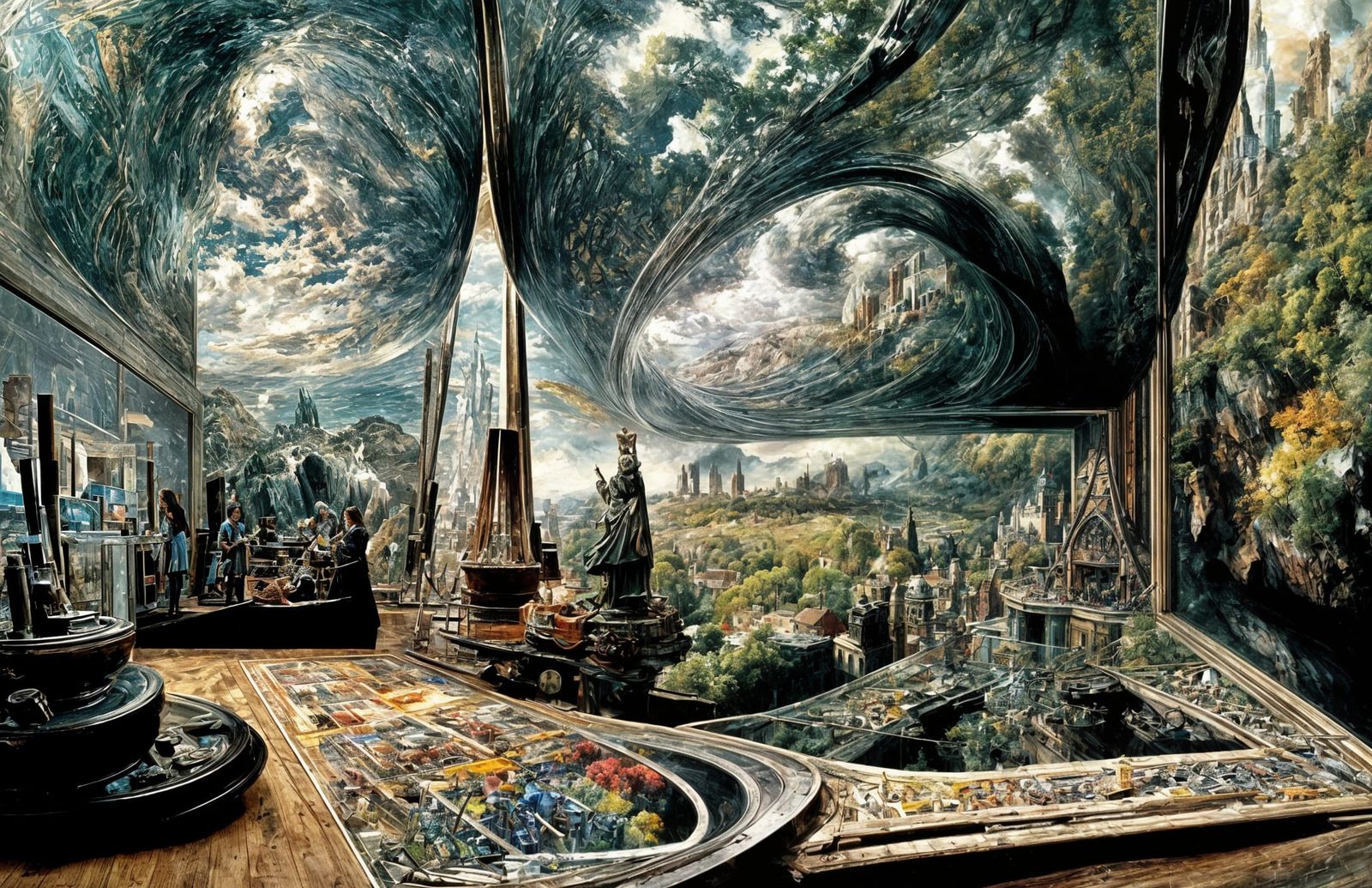 Chaotic Geometric Blend of Magic and Science