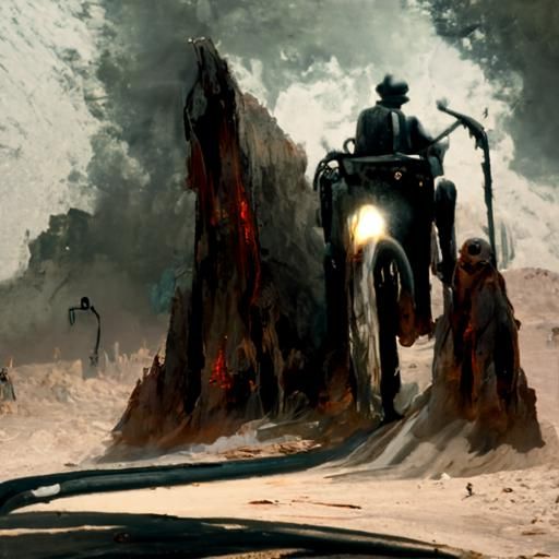 Sinister 1920s Hot Rod on Mars