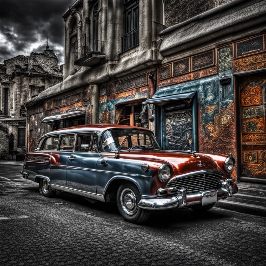 Hyperrealistic Sports Car with Intricate Details