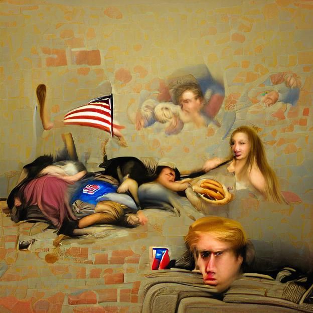 AI's Interpretation of a Minimal Image Prompt