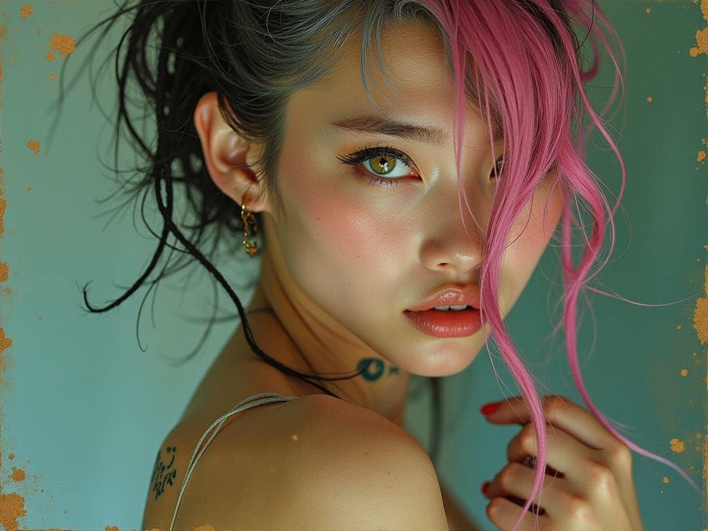 Vietnamese-Irish Dancer with Neon Eyes