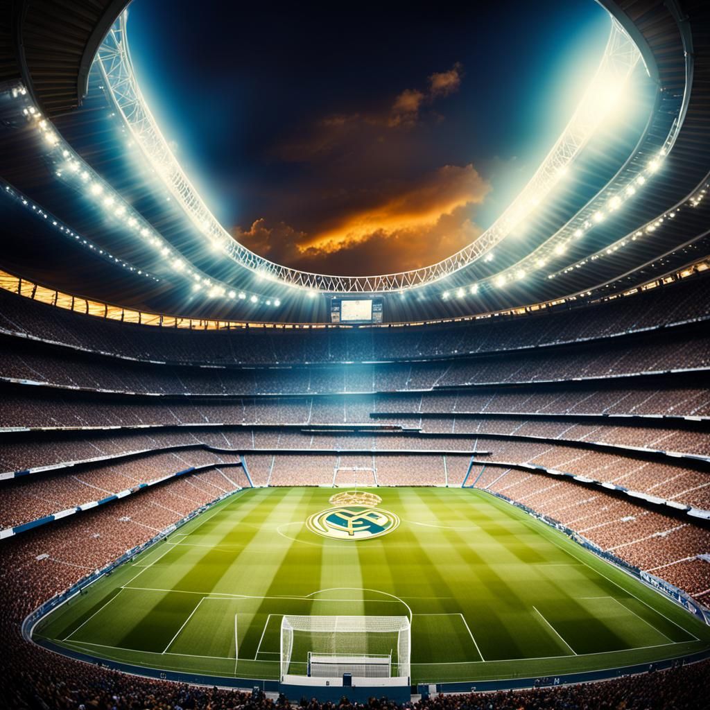 Real Madrid Logo at Santiago Bernabéu Stadium