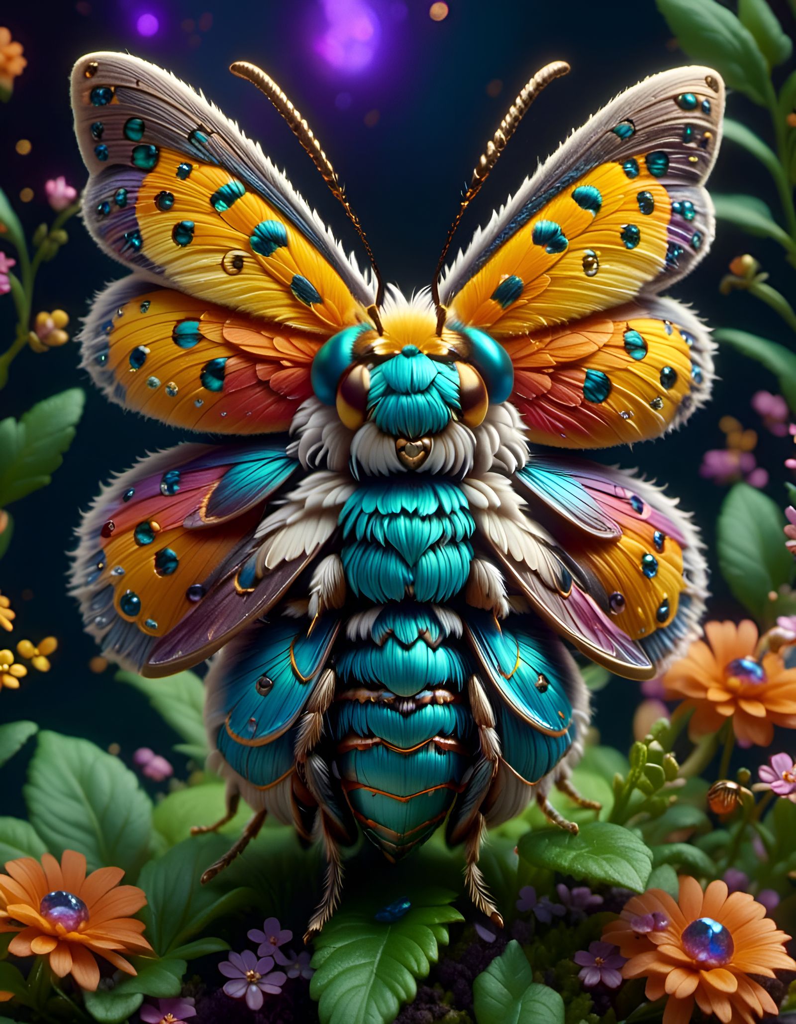 Adorable Fluffy Moth