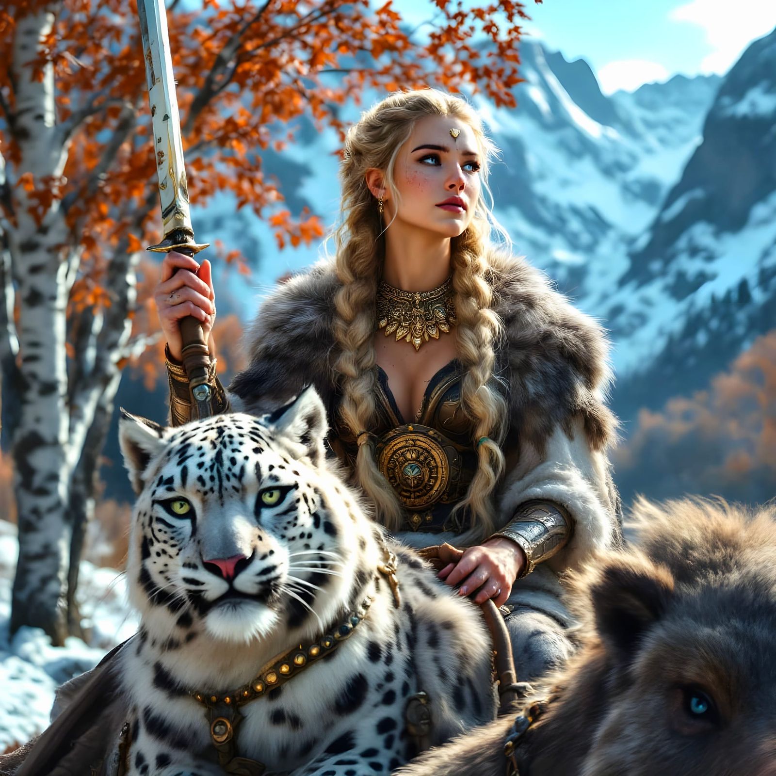 Norse Goddess Freyja in Epic Viking Style