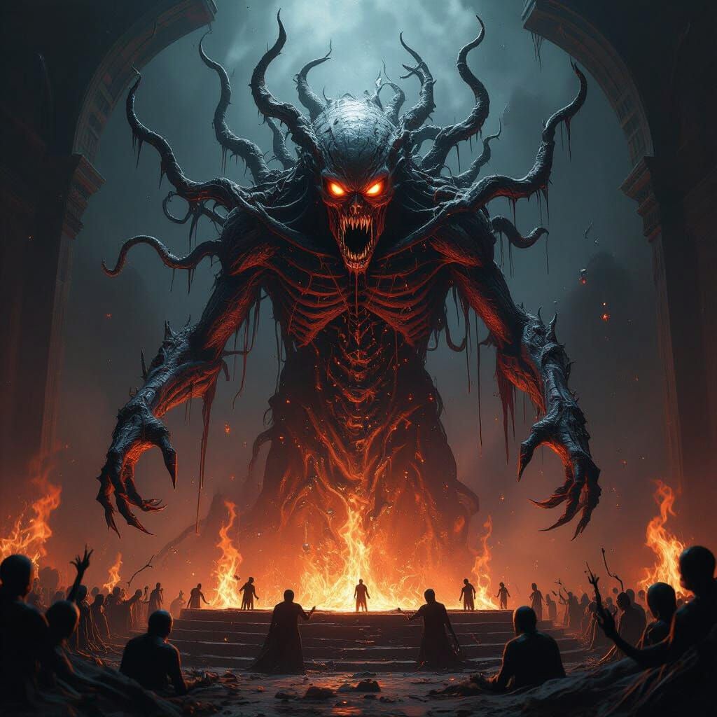 Cosmic Horror Entity of Flesh, Bone, and Metal