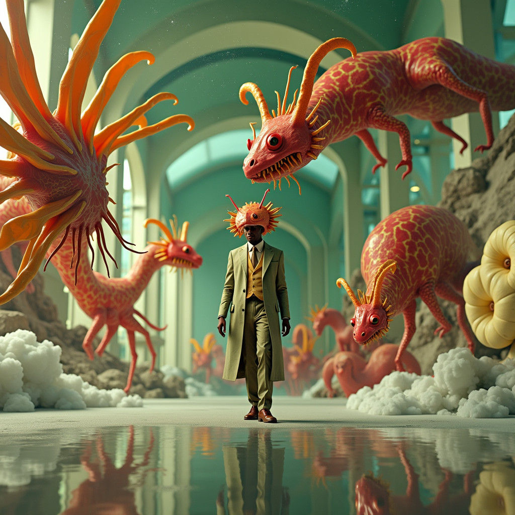 Elegant Portraits in Intergalactic Landscapes