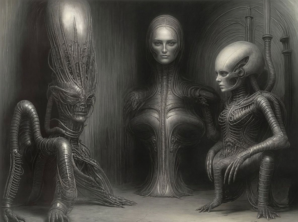 Surreal Bio-Mechanical Alien Landscape