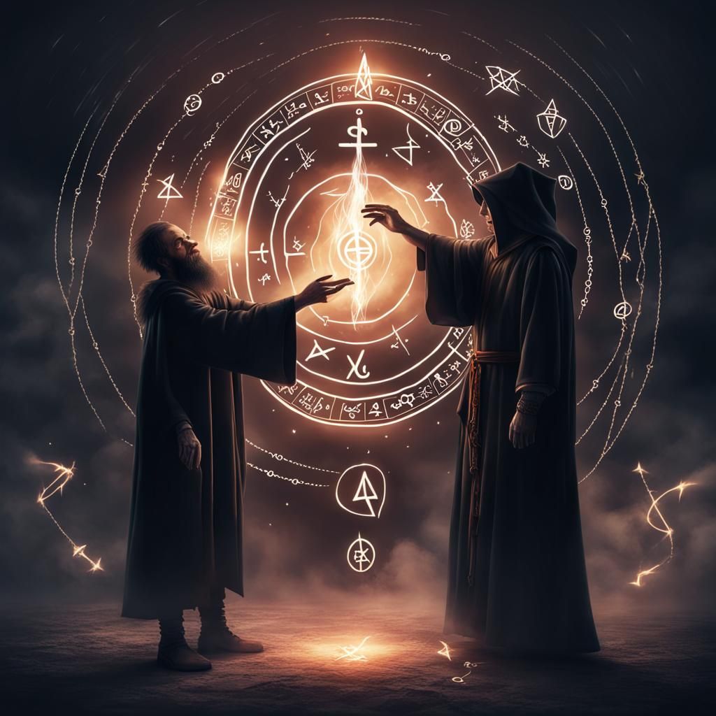 Grimdark Sorcerer Teaches Apprentice Magic Equations