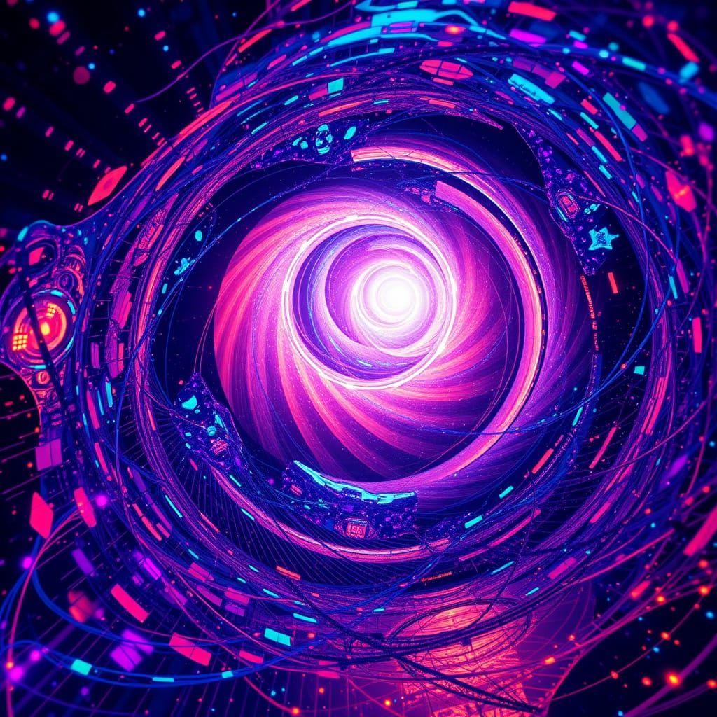 Iridescent Portal to Another World