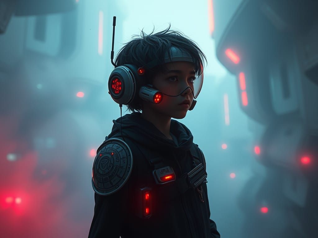 Cyberpunk World of Phobos in a Haunting Post-Apocalyptic Atm...