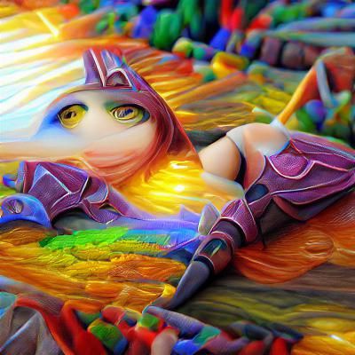 Seraphine from League of Legends: 3D Render