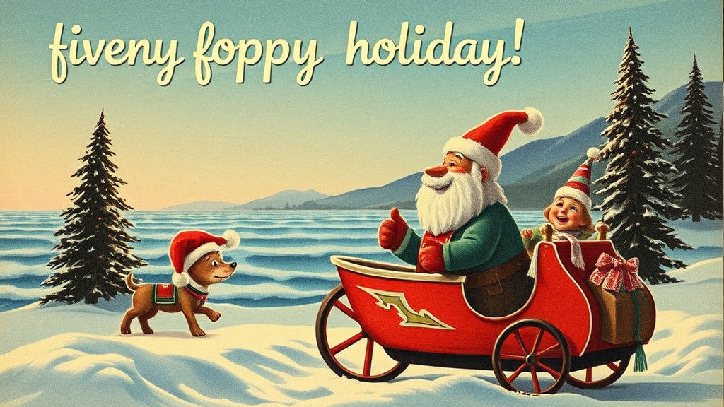 Humorous Holiday Postcard for Seasonal Greetings