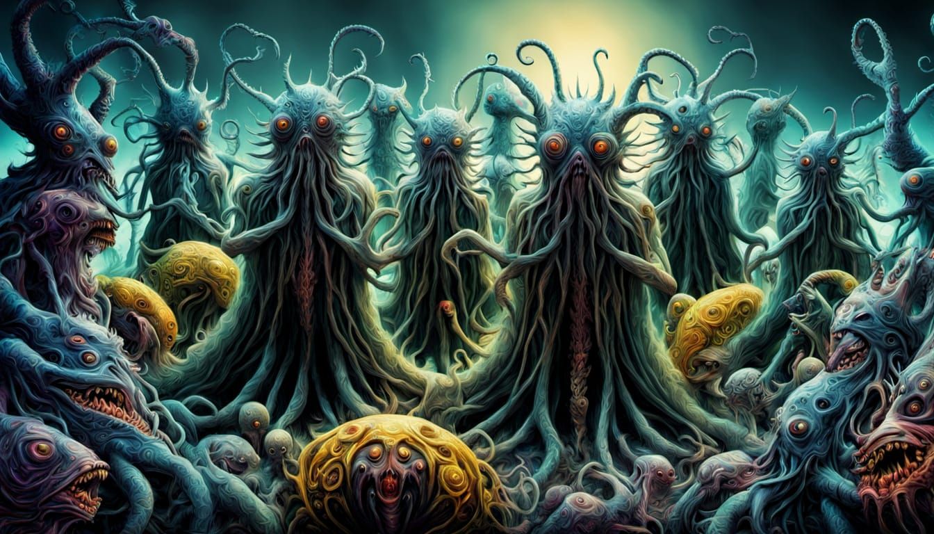 Surreal Beast in Dark Elegance Style